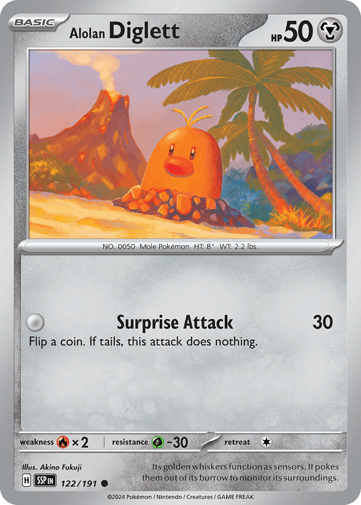 Alolan Diglett SV8-122