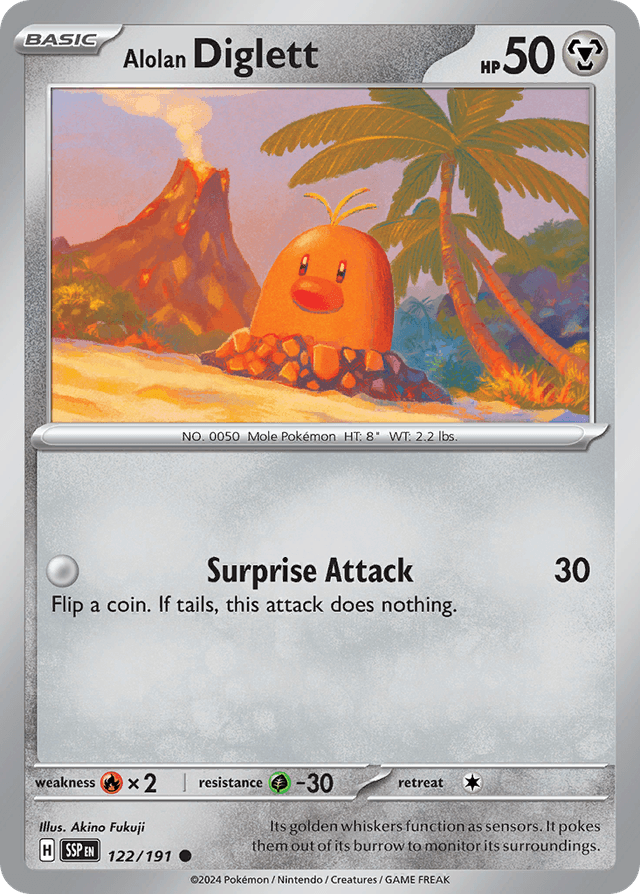 Alolan Diglett SV8-122