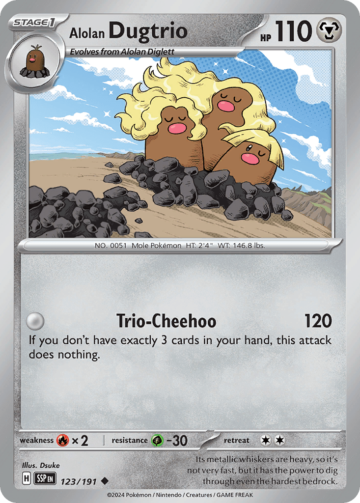 Alolan Dugtrio SV8-123
