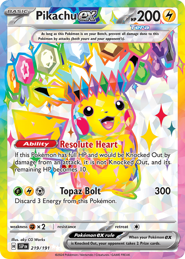 Pikachu ex SV8-219