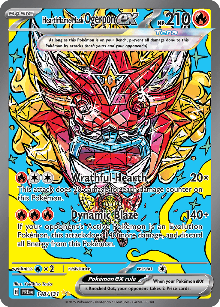 Hearthflame Mask Ogerpon ex SV8PT5-148