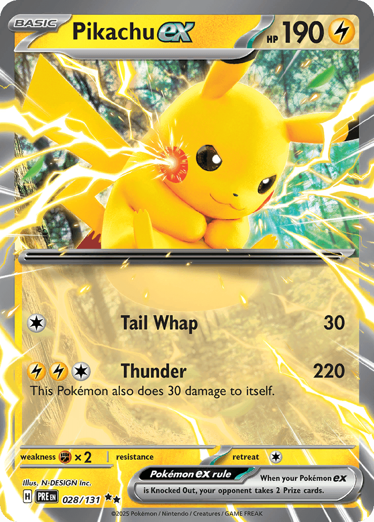 Pikachu ex SV8PT5-28