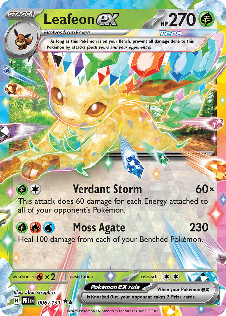 Leafeon ex SV8PT5-6