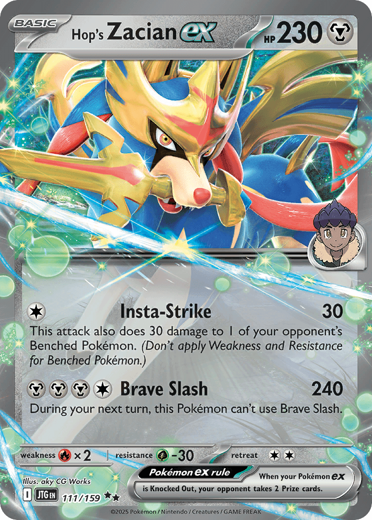 Hop's Zacian ex SV9-111