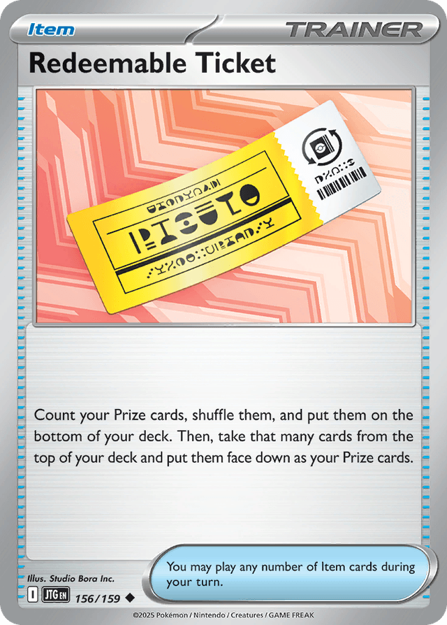 Redeemable Ticket SV9-156
