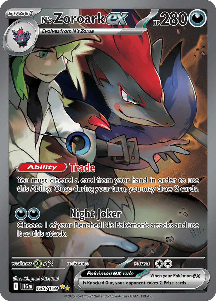 N's Zoroark ex SV9-185