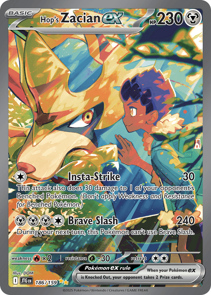 Hop's Zacian ex SV9-186