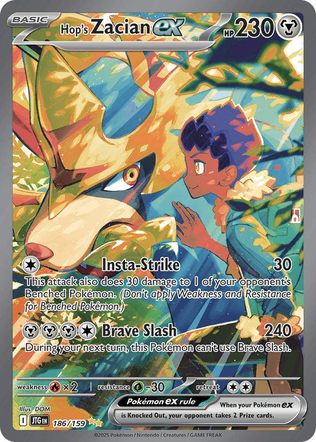 Hop's Zacian ex SV9-186