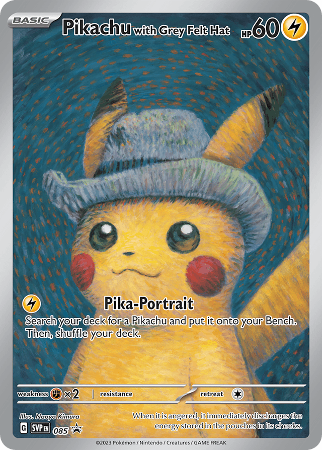 Pikachu with Grey Felt Hat SVP-85