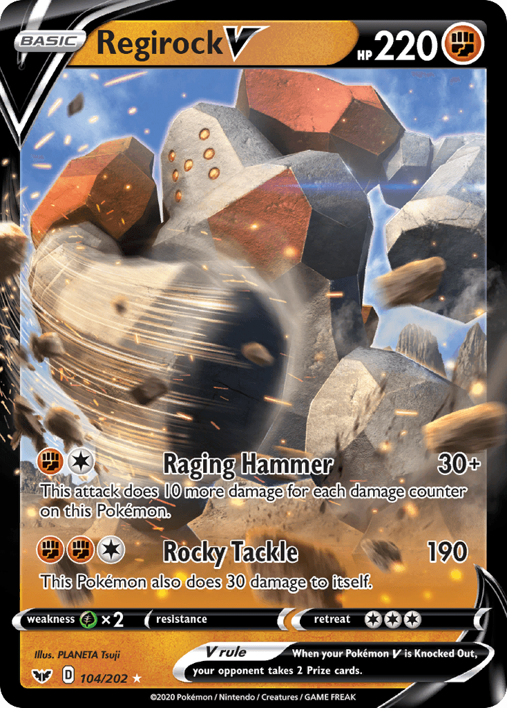 Regirock V SWSH1-104