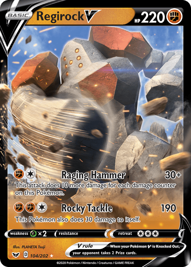 Regirock V SWSH1-104