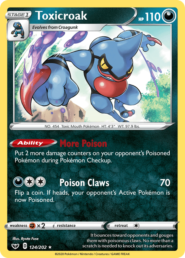 Toxicroak SWSH1-124