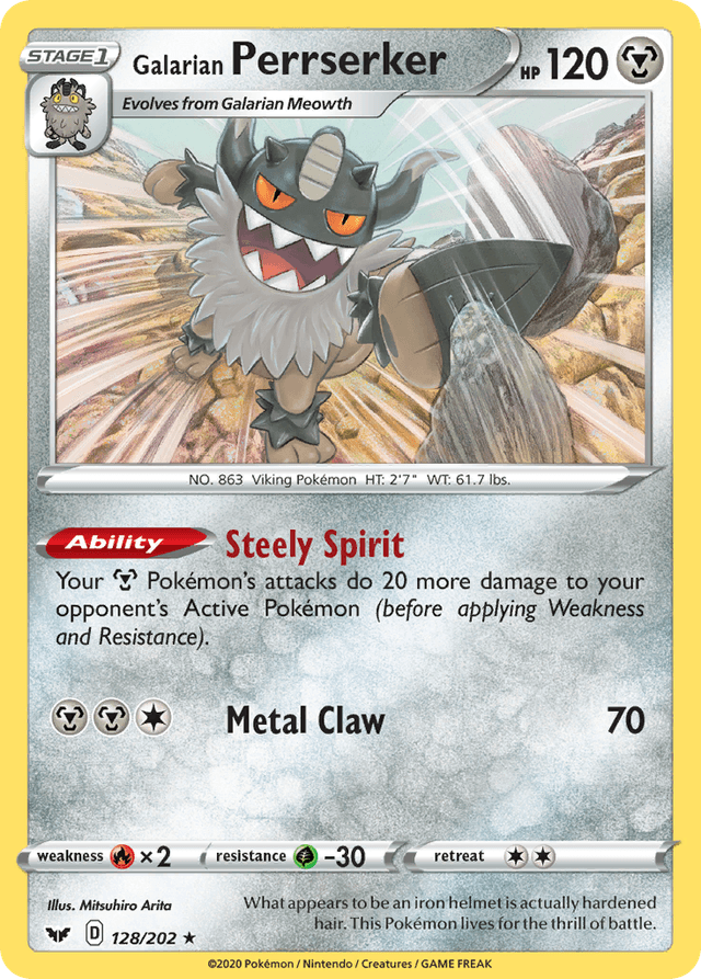 Galarian Perrserker SWSH1-128