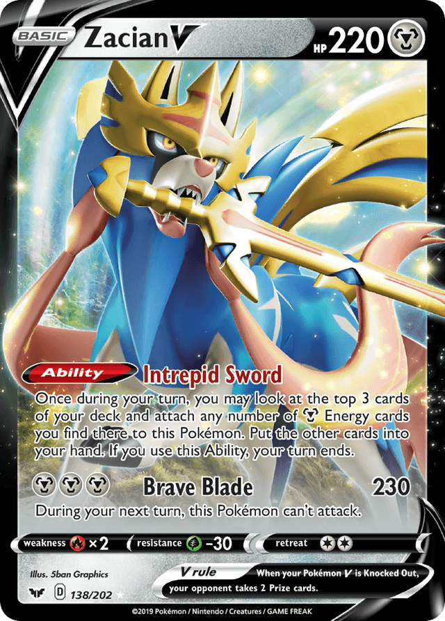 Zacian V SWSH1-138
