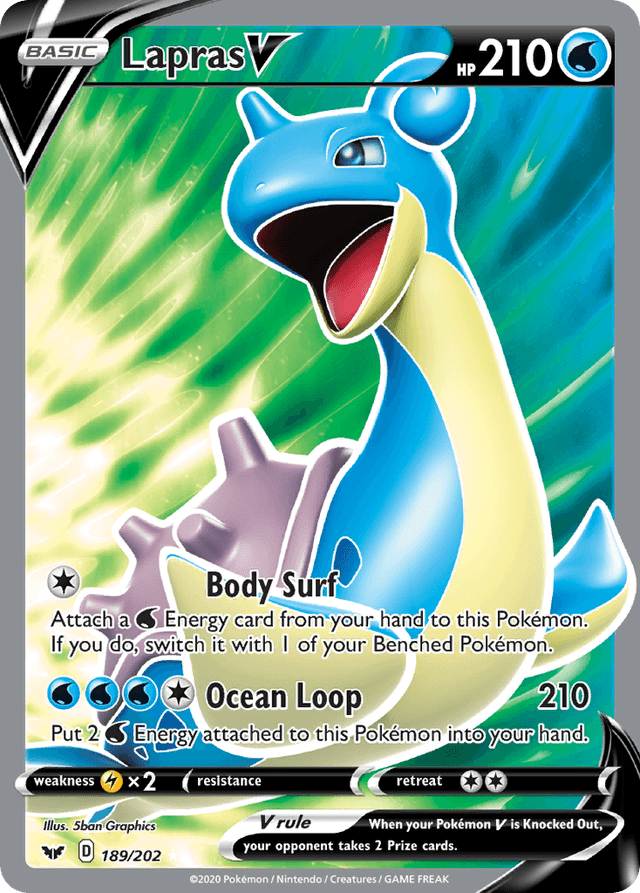 Lapras V SWSH1-189