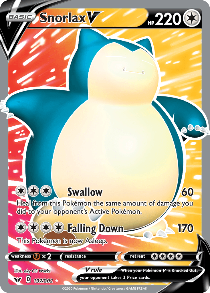 Snorlax V SWSH1-197