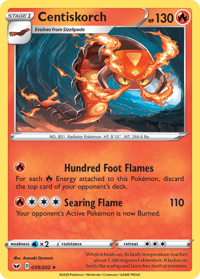 Centiskorch SWSH1-39