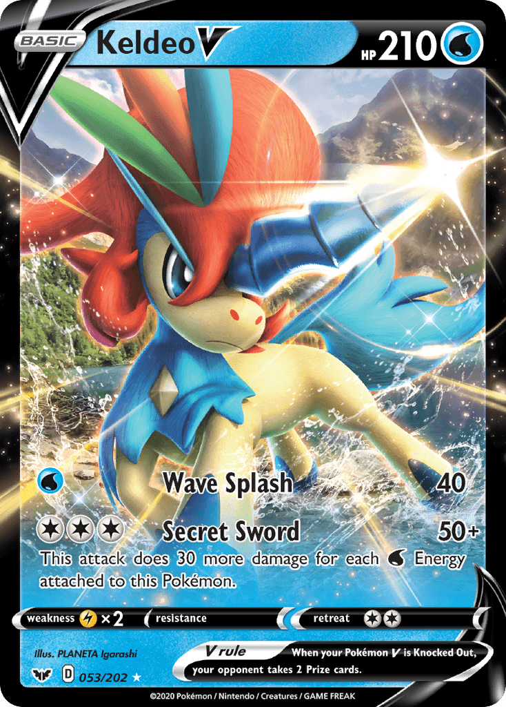 Keldeo V SWSH1-53