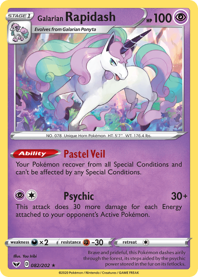 Galarian Rapidash SWSH1-82
