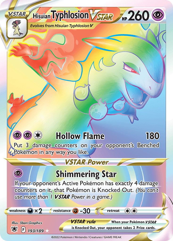 Hisuian Typhlosion VSTAR SWSH10-193