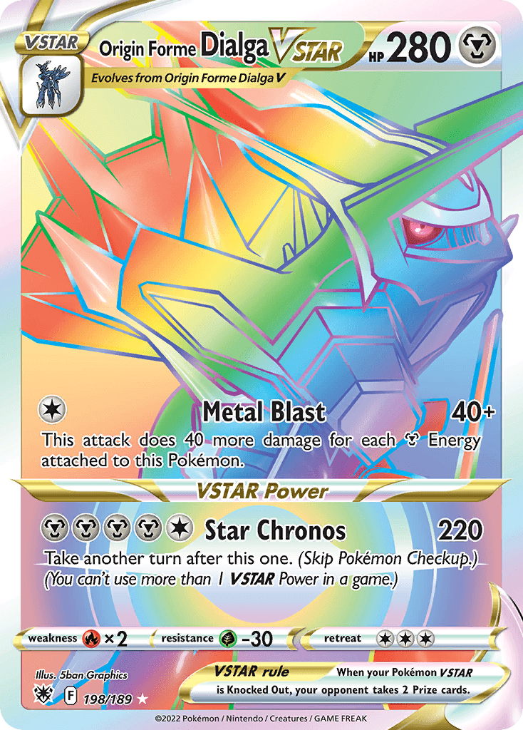Origin Forme Dialga VSTAR SWSH10-198