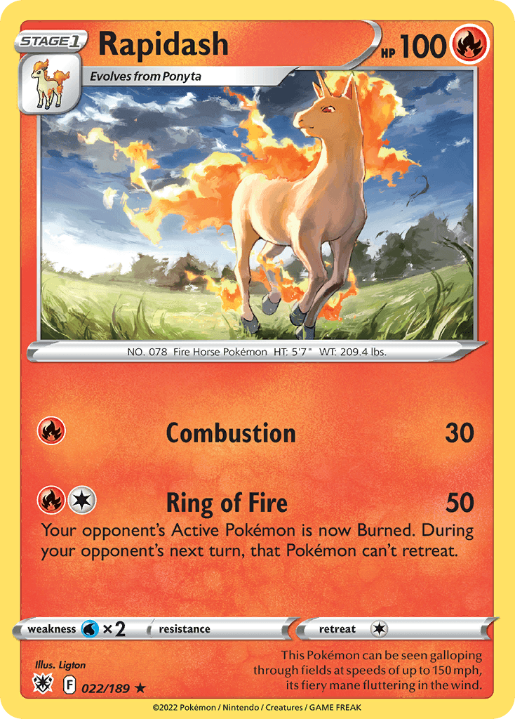 Rapidash SWSH10-22