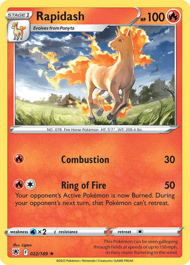 Rapidash SWSH10-22