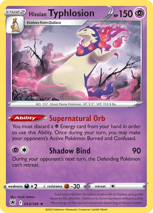 Hisuian Typhlosion SWSH10-52