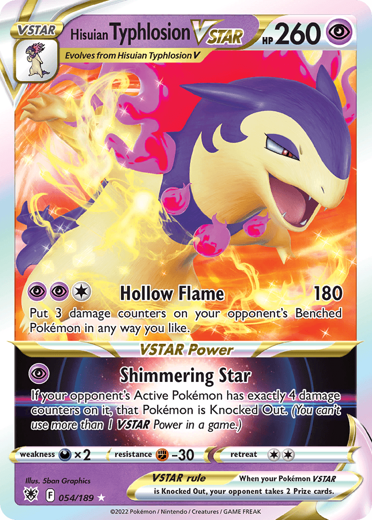 Hisuian Typhlosion VSTAR SWSH10-54