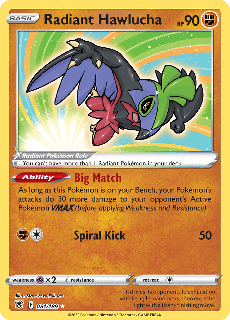 Radiant Hawlucha SWSH10-81