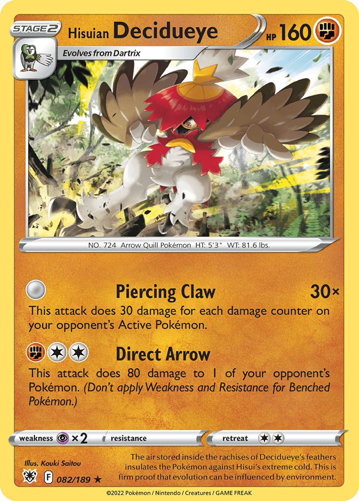 Hisuian Decidueye SWSH10-82