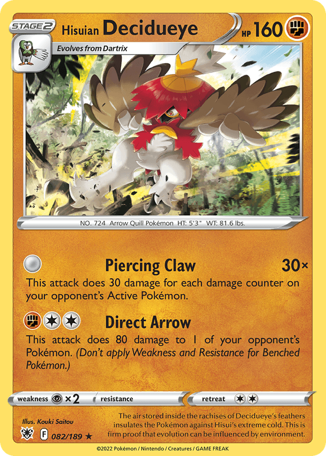 Hisuian Decidueye SWSH10-82