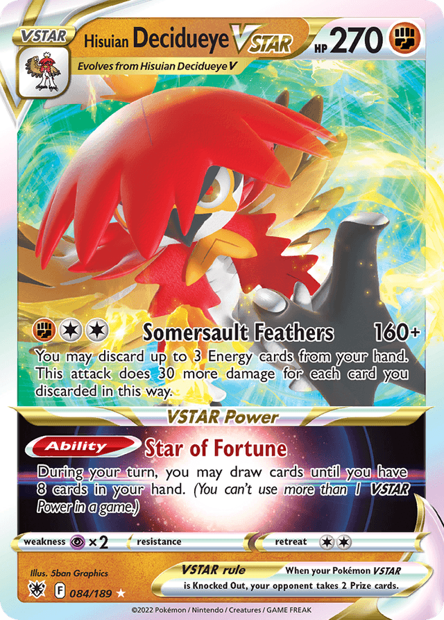 Hisuian Decidueye VSTAR SWSH10-84