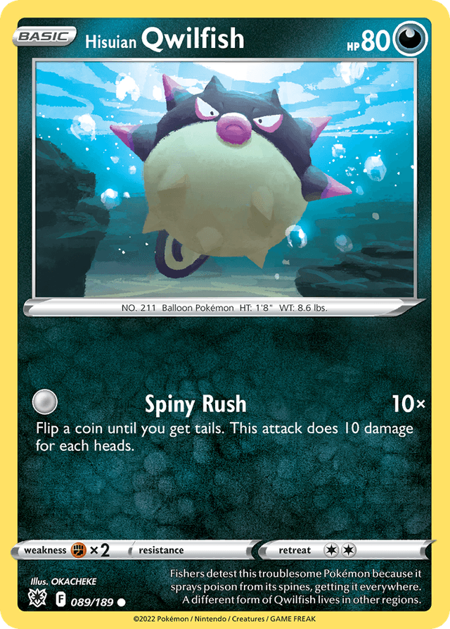 Hisuian Qwilfish SWSH10-89