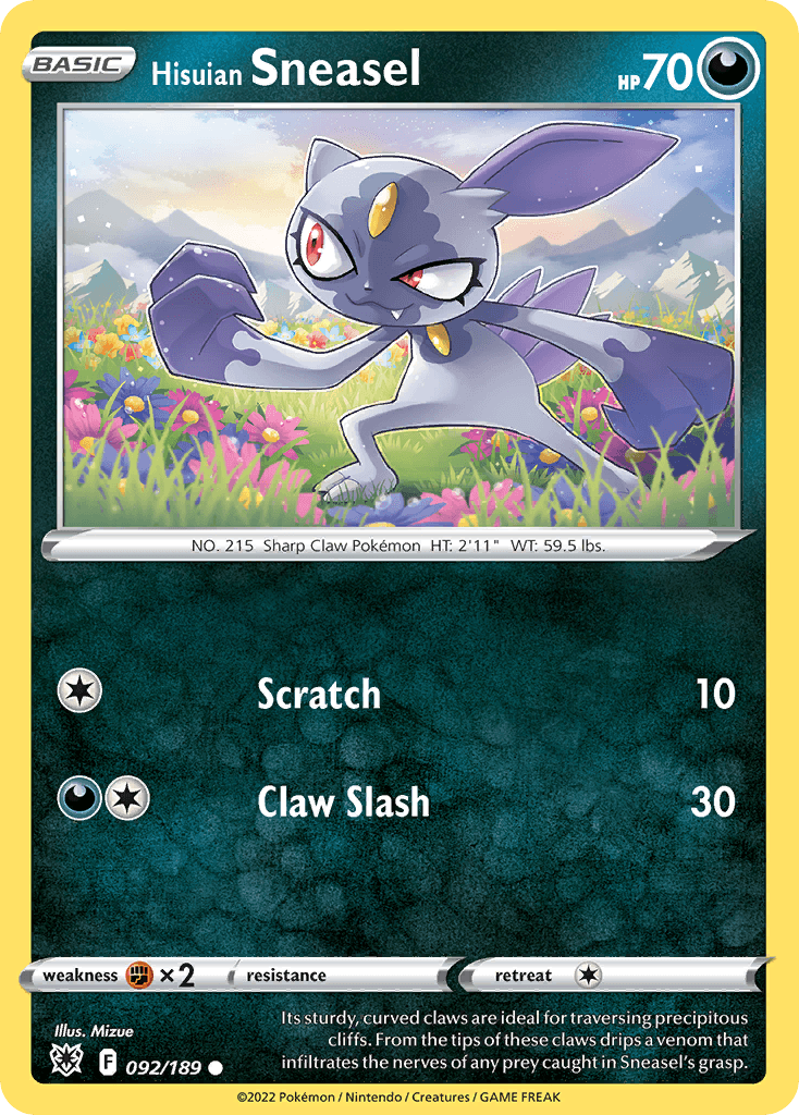 Hisuian Sneasel SWSH10-92