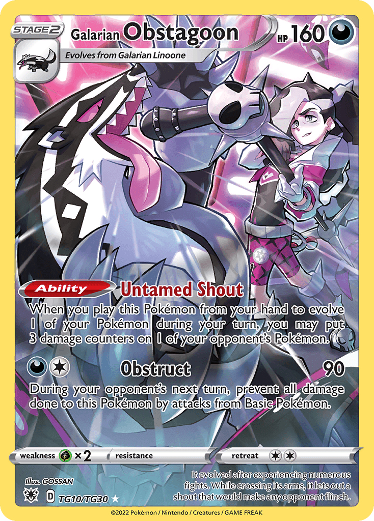 Galarian Obstagoon SWSH10TG-TG10