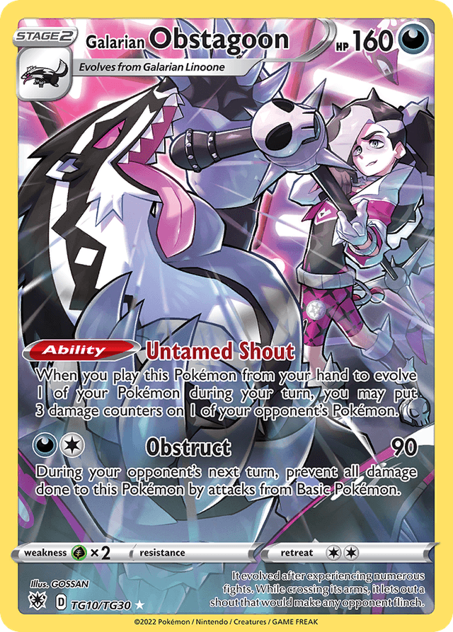 Galarian Obstagoon SWSH10TG-TG10