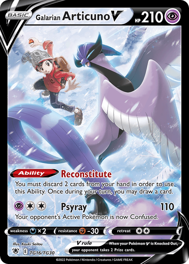 Galarian Articuno V SWSH10TG-TG16
