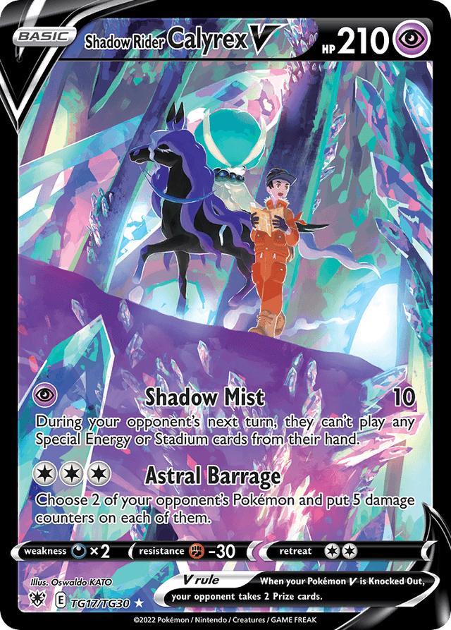 Shadow Rider Calyrex V SWSH10TG-TG17
