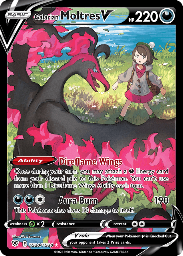 Galarian Moltres V SWSH10TG-TG20