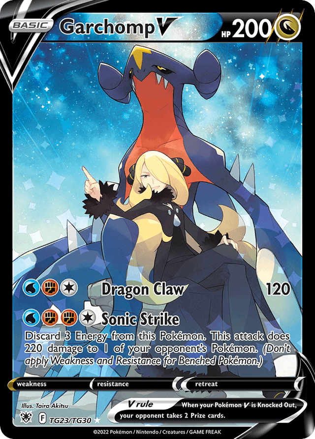 Garchomp V SWSH10TG-TG23