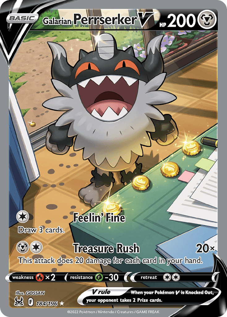 Galarian Perrserker V SWSH11-184