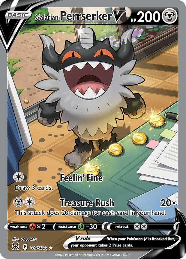 Galarian Perrserker V SWSH11-184