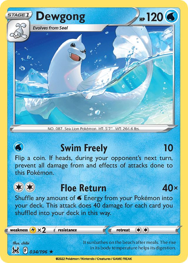 Dewgong SWSH11-34