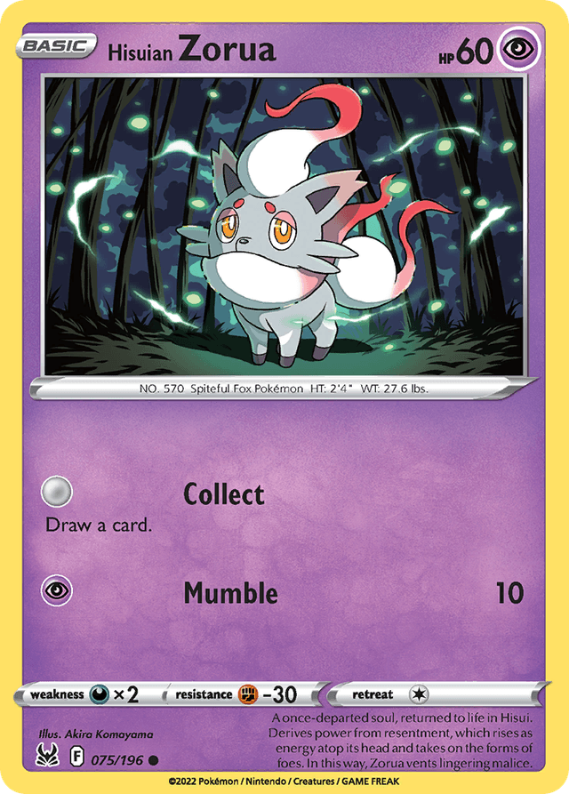 Hisuian Zorua SWSH11-75