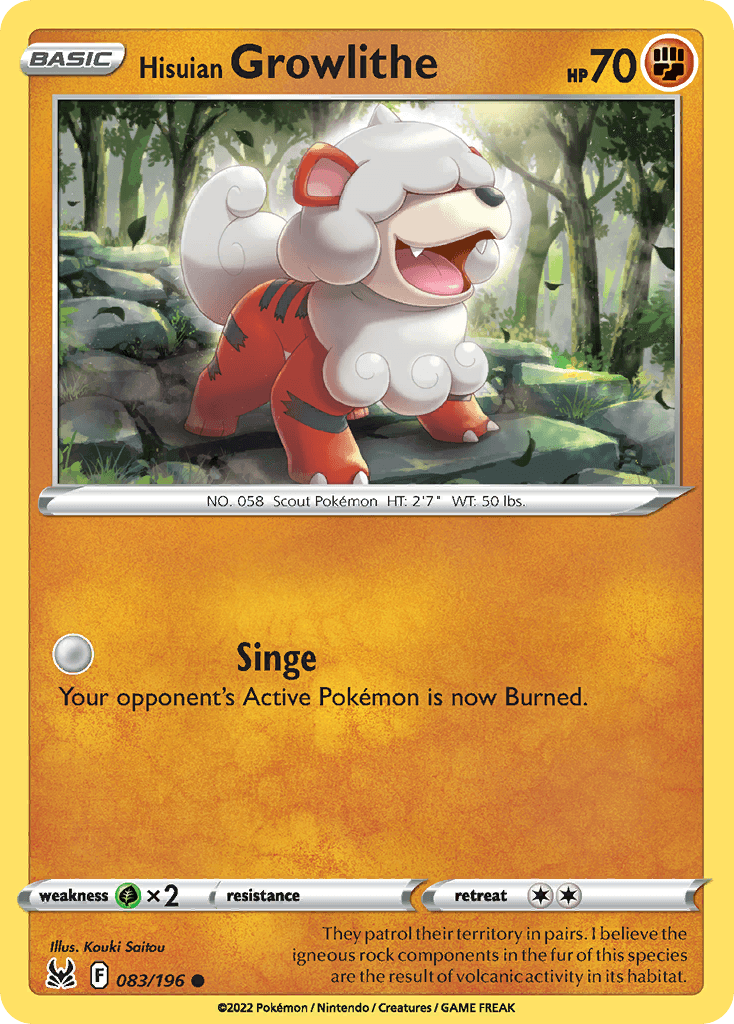 Hisuian Growlithe SWSH11-83