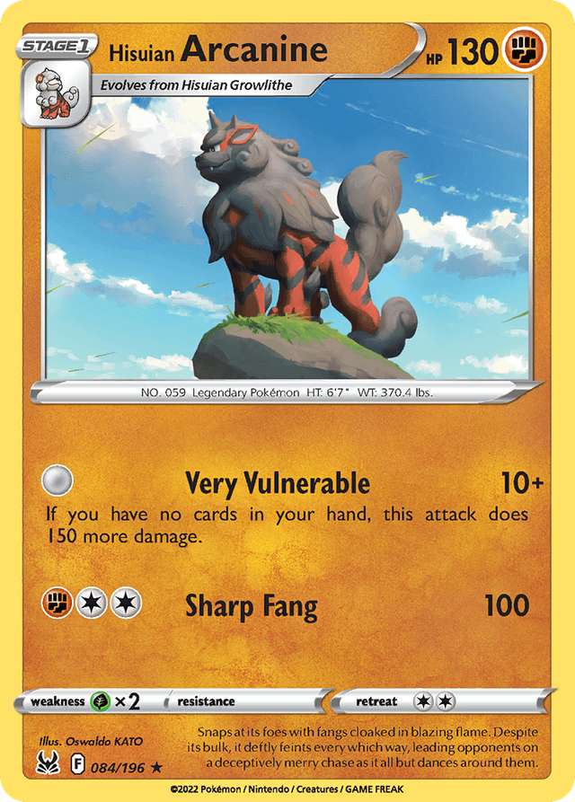 Hisuian Arcanine SWSH11-84