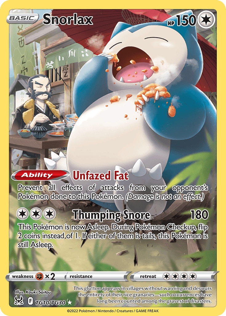 Snorlax SWSH11TG-TG10