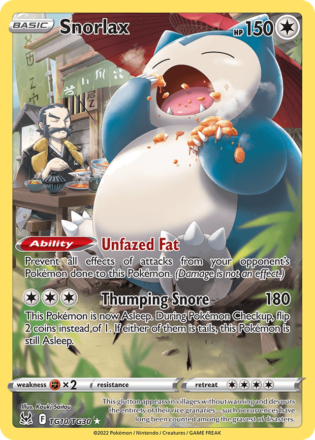 Snorlax SWSH11TG-TG10