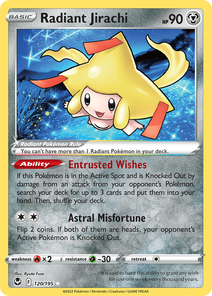 Radiant Jirachi SWSH12-120